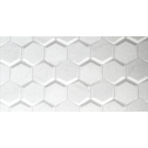 Hexagonal Plata 30×60 cm Mayólica importada