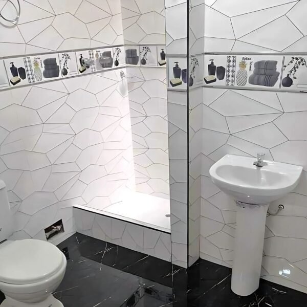 Rombo Blanco 30X60CM-Mayolica Importada - Imagen 3