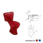 inodoro + taza rojo