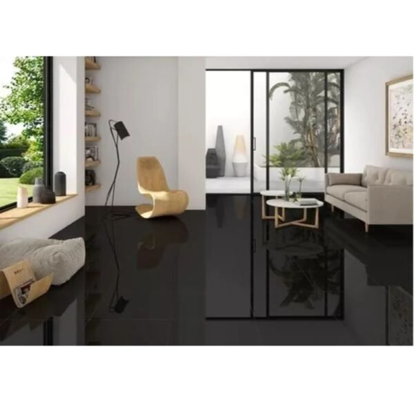 Porcelanato negro yin yang 60x120 cm - Vitrificado 1.44 m2 - Imagen 2