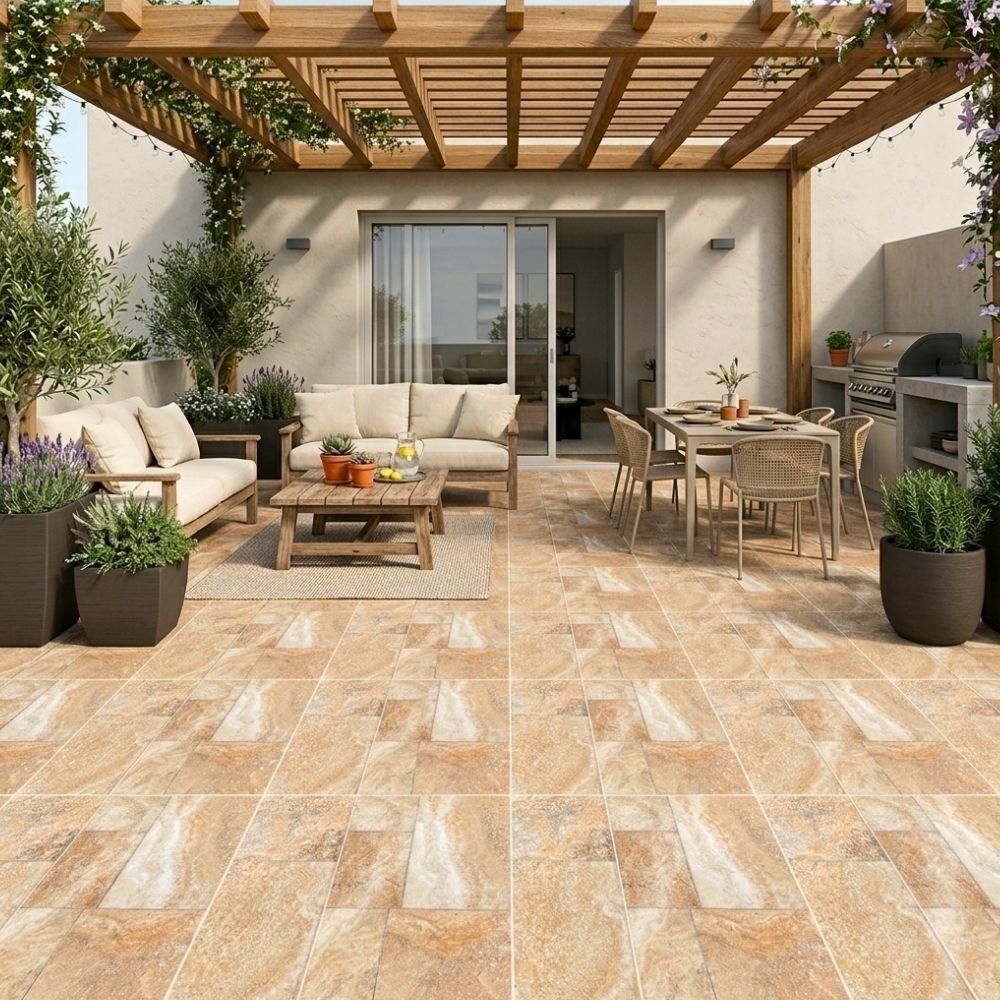 PORCELANATO CARAVISTA BEIGE 60X60cm - 1.44m2 MATE