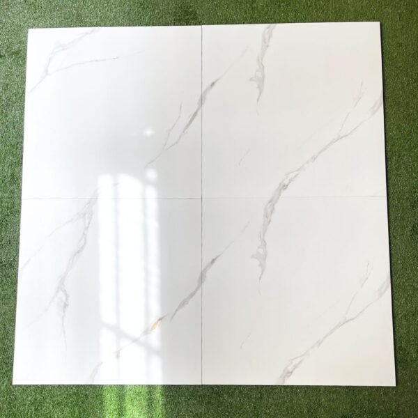 PORCELANATO CARRARA WHITE 60X60cm 1.44m2 MATE - Imagen 2