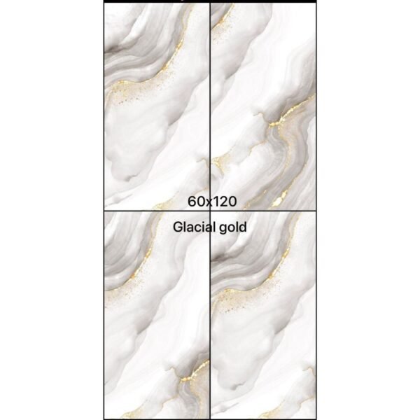 PORCELANATO GLACIAL GOLD 60X120cm 2.16m2  XL VITRIFICADO - Imagen 4