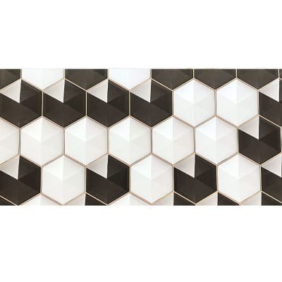 HEXA BLACK 30x60cm 1.62m2- MAYÓLICA