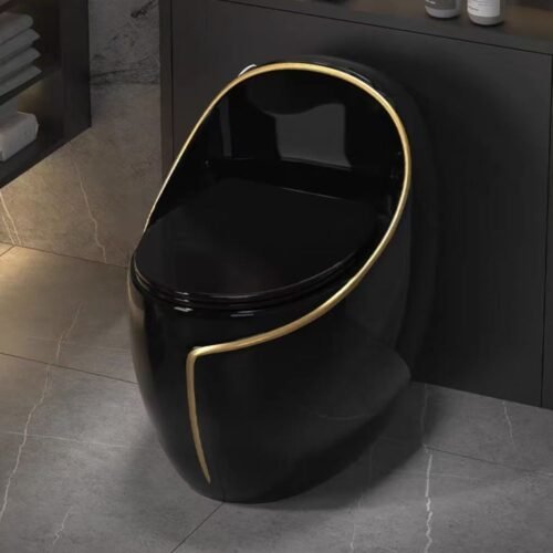 INODORO ONE PIECE CONFORT | NEGRO GOLDEN – BSA1213