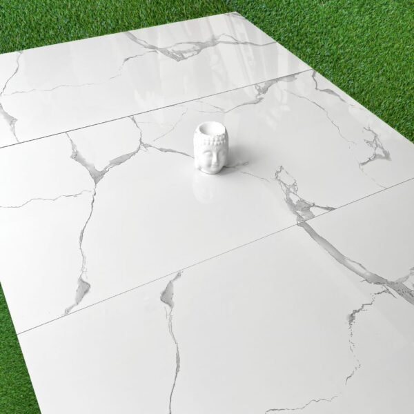 PORCELANATO CARRARA BLANCO 60X120cm 2.16m2 XL VITRIFICADO - Imagen 3