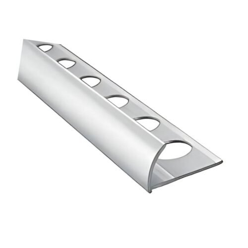 PERFIL ALUMINIO REDONDO PLATEADO 9.5Mm X 2.40m