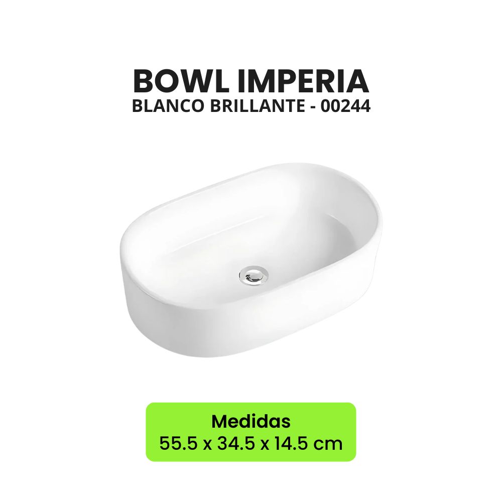 LAVATORIO BOWL IMPERIA 55.5x34.5x14.5cm - Imagen 2