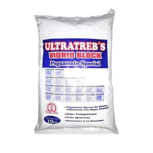 PEGAMENTO PARA BLOQUES DE VIDRIO | ULTRATREB 10KG
