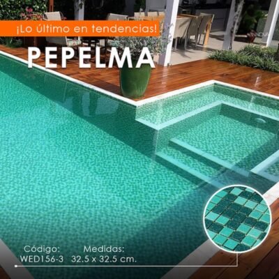 Pepelma para piscina Aqua Verde 32.5 cm x 32.5 cm