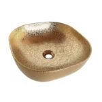 Bowl Brizzio Luxury Gold Pattern Wash Basin 1301G - Imagen 3