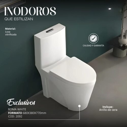 Inodoro One Piece Roma White COD: 2093
