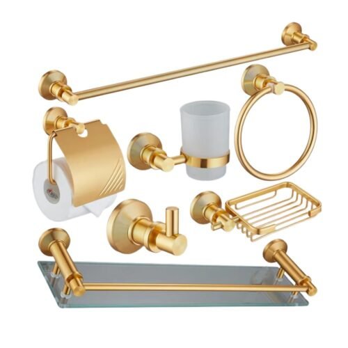 Kit de baño de 8 piezas Golden Horse Pesado