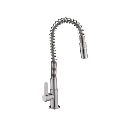 LLAVE DE COCINA RESORTE MUEBLE CROMADO PICO ALTO – XM – LC304-1074
