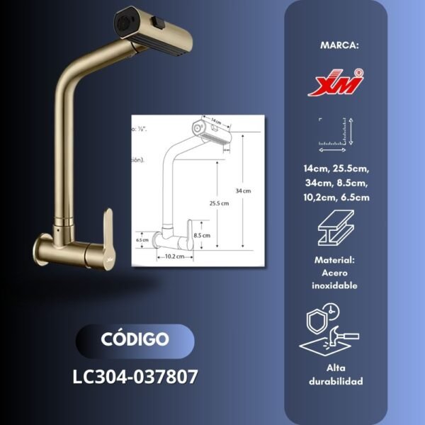 Llave ganso Golden - XM - LC304-037807 - Imagen 2