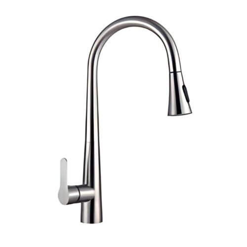 MEZCLADORA DE ACERO PARA COCINA SATINADO PICO ALTO – MC304-0600