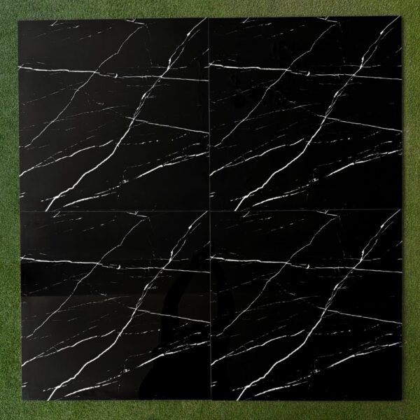 PORCELANATO CALACATA NEGRO 60X60cm – 1.44m2 – VITRIFICADO - IMPORTADO - Imagen 4