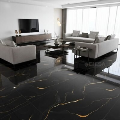 PORCELANATO BLACK GOLD 60X60cm – 1.44m2 – VITRIFICADO