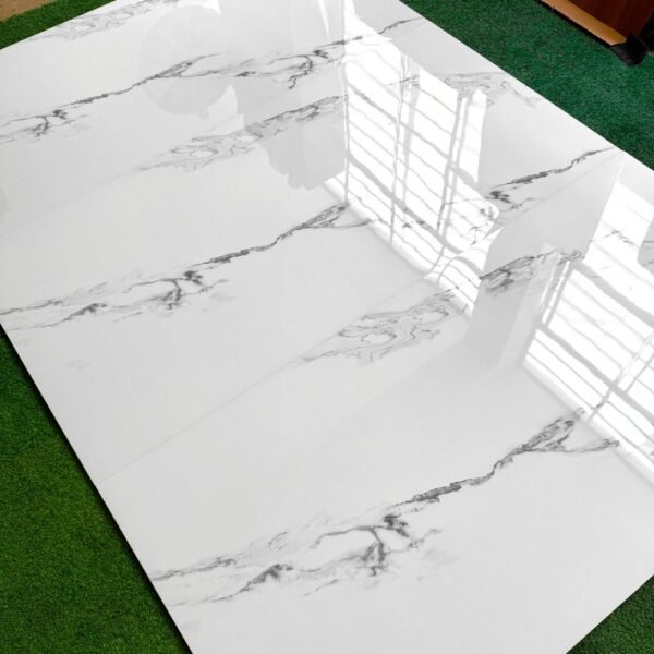 PORCELANATO CARRARA BLANCO 60X120cm 2.16m2 XL VITRIFICADO - Imagen 2