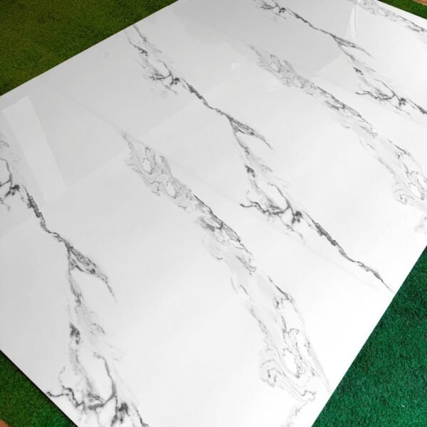 PORCELANATO CARRARA BLANCO 60X120cm 2.16m2 XL VITRIFICADO - Imagen 3