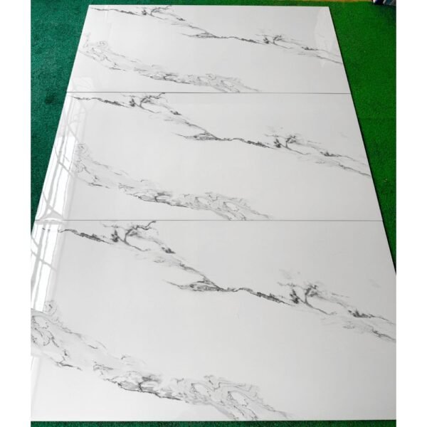 PORCELANATO CARRARA BLANCO 60X120cm 2.16m2 XL VITRIFICADO - Imagen 4