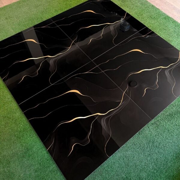 PORCELANATO BLACK GOLD 60X60cm – 1.44m2 – VITRIFICADO - Imagen 3