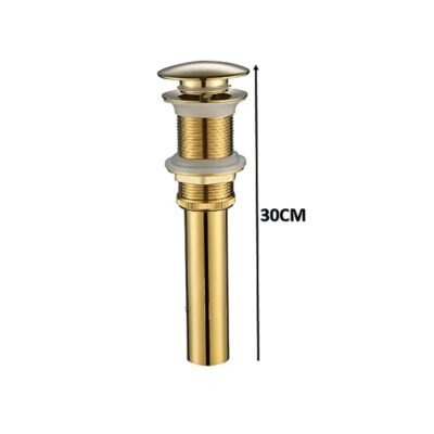 DESAGUE DE OVALIN DORADO PUSH BUTTON 30CM – SEVILLA