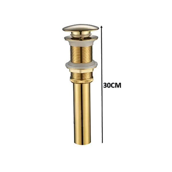 DESAGUE DE OVALIN DORADO PUSH BUTTON 30CM - SEVILLA