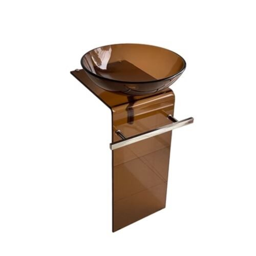 MUEBLE LAVABO PEDESTAL DE VIDRIO XM-857M