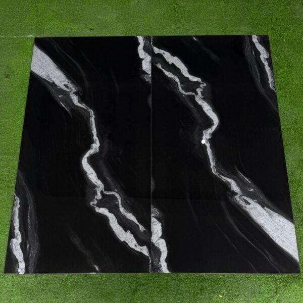 Hermes Black  60x120 ZED12004 1.44 m2 - Porcelanato Vitrificado negro - Imagen 2