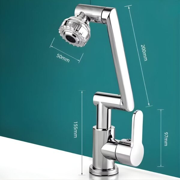 LLAVE CROMADO / 3 PUNTOS DE GIRO BSA4107-2 – IMPORTADO - Imagen 2