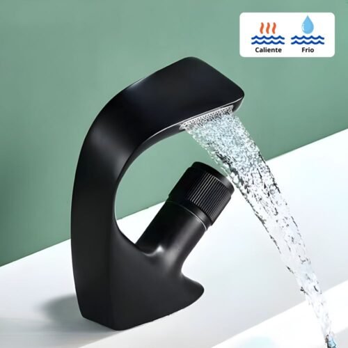 LLAVE MEZCLADORA NEGRO/ F. CURVA BSA4140-B – IMPORTADO