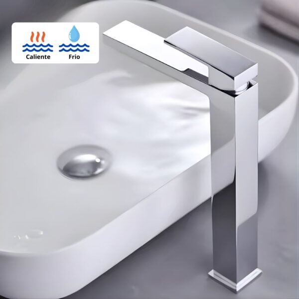 LLAVE MEZCLADORA/PLATA BRILLANTE/ BASE CUADR. BSA4424-S - IMPORTADO