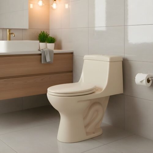 INODORO ONE PIECE BEIGE/DUAL – BONE CURVO 4/7L – BSB1005-2