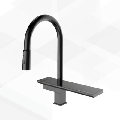 LLAVE MEZCLADORA NEGRO MATE CON MANGUERA BSA4122-B – IMPORTADO