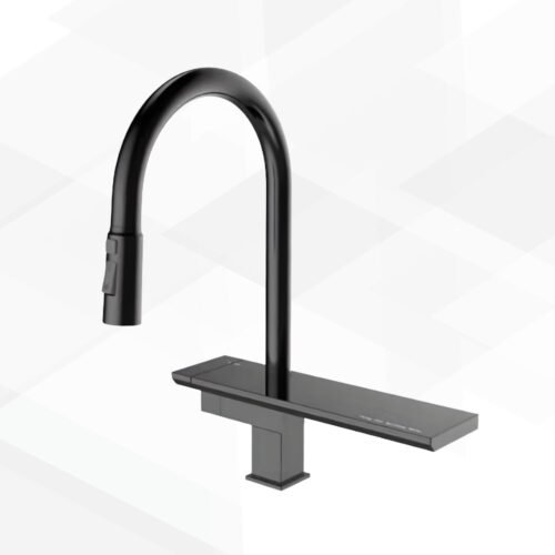 LLAVE MEZCLADORA NEGRO MATE CON MANGUERA BSA4122-B – IMPORTADO