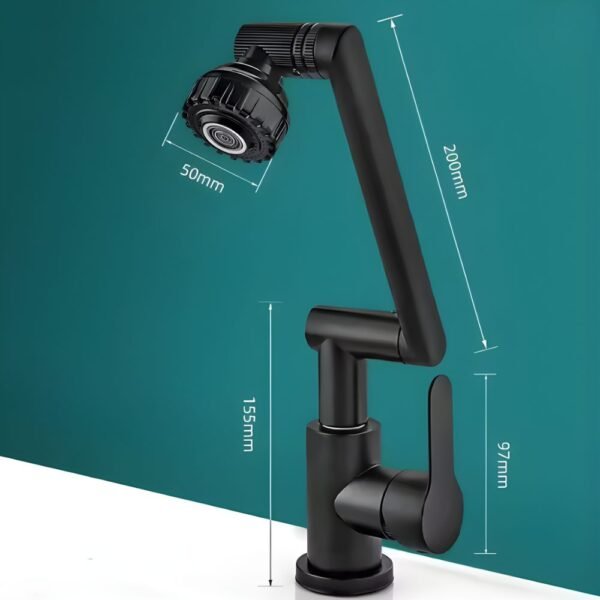 LLAVE NEGRO MATE / 3 PUNTOS DE GIRO BSA4107-2N – IMPORTADO - Imagen 2