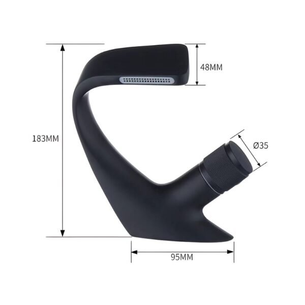 LLAVE MEZCLADORA NEGRO/ F. CURVA BSA4140-B - IMPORTADO - Imagen 4