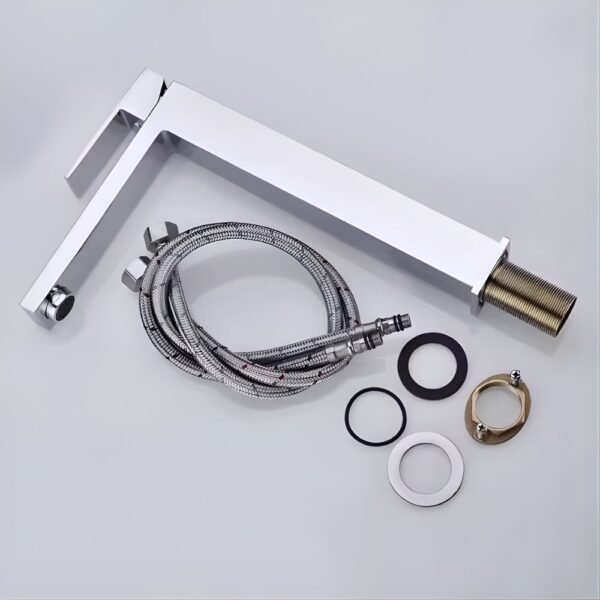 LLAVE MEZCLADORA/PLATA BRILLANTE/ BASE CUADR. BSA4424-S - IMPORTADO - Imagen 2