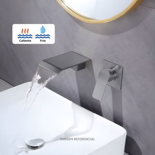 LLAVE MEZCLADORA GRIS PARED/CASCADA BSA4202-Q – IMPORTADO