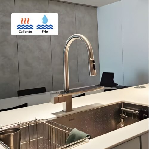 LLAVE MEZCLADORA PLATA MATE CON MANGUERA BSA4123-Q – IMPORTADO