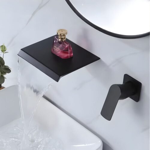 LLAVE MEZCLADORA NEGRO PARED/CASCADA BSA4201-B – IMPORTADO