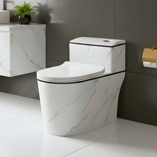 INODORO ONE PIECE | MARMOL B&W | BSA1019-3