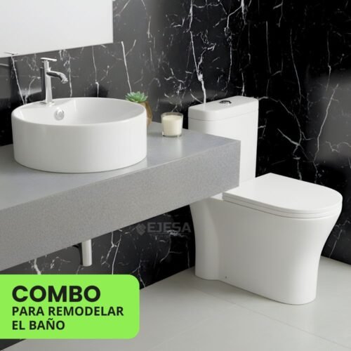 COMBO – INODORO ONE PIECE + LLAVE LAVATORIO + BOWL BARIT