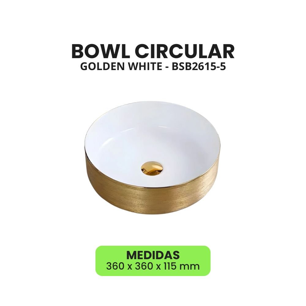 COMBO – INODORO ONE PIECE GOLD + BOWL REDONDO GOLDEN - Imagen 3