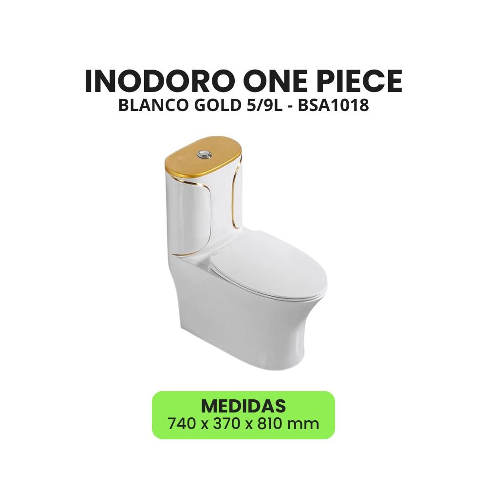 COMBO – INODORO ONE PIECE GOLD + BOWL REDONDO GOLDEN - Imagen 2