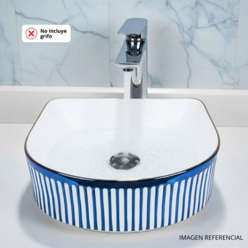 BOWL SEMI CURVO RETIC BLANCO/AZUL – BSB2709