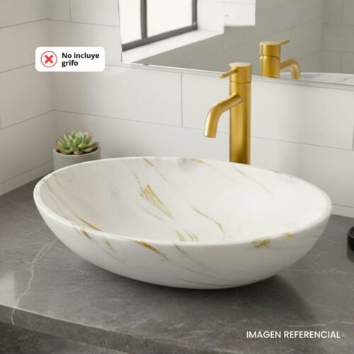 BOWL MARMOL DORADO| MATE – BSB2704