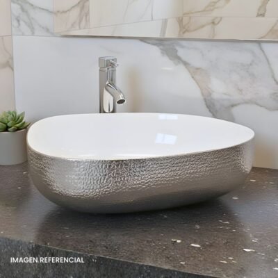 BOWL ABSTRACTO SILVER|WHITE – BSB2644-5