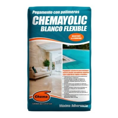 Pegamento para Cerámicas o Porcelanatos | Blanco Flexible 25kg – Chema